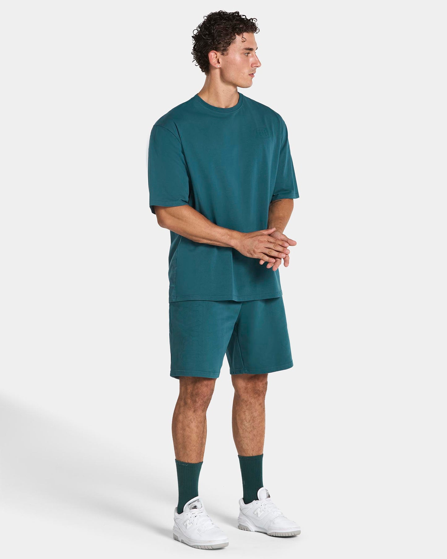 T-shirt oversize Training « Bleu sarcelle »