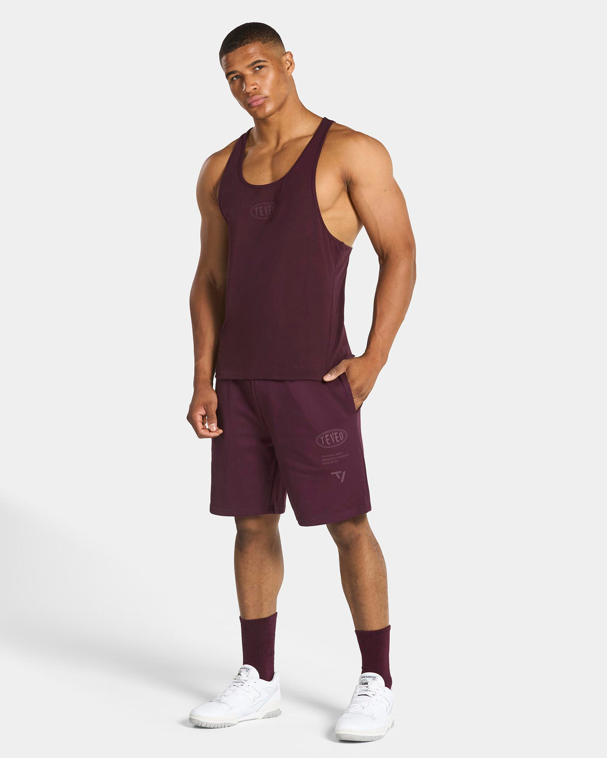 Chaussettes Training (2 paires) « Merlot »