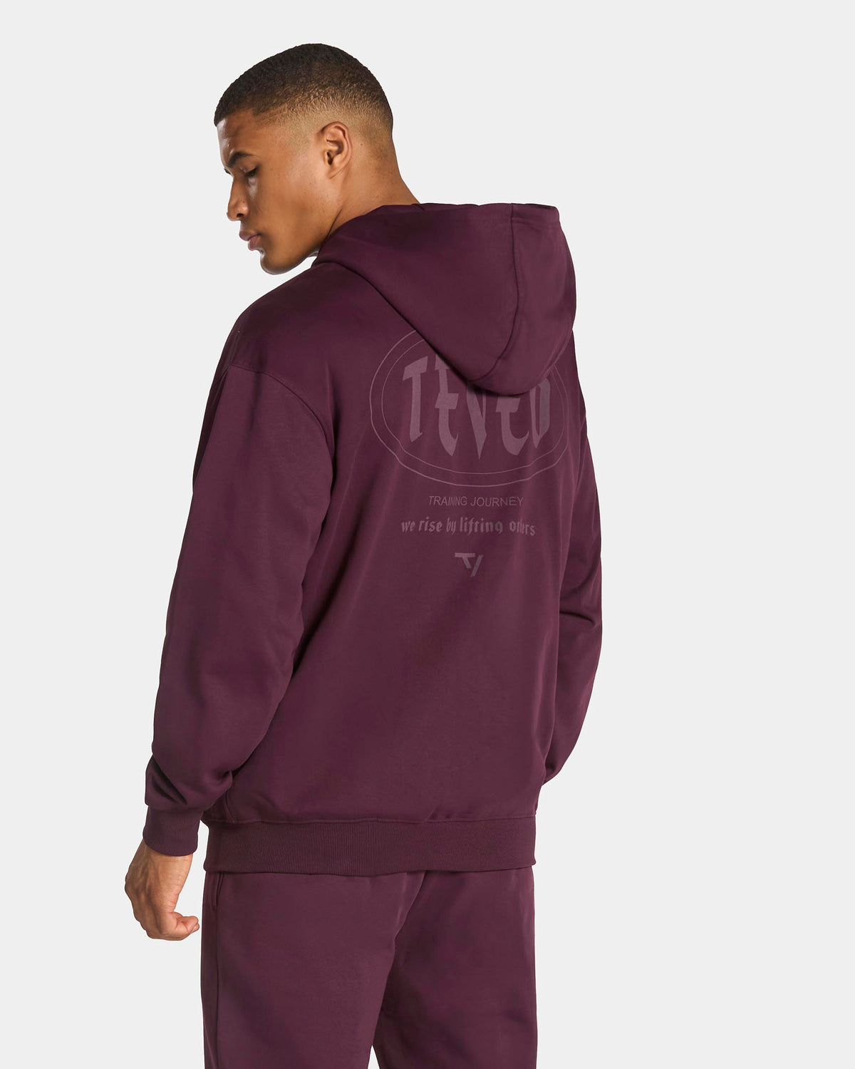 Sweat à capuche zippé Training « Merlot »