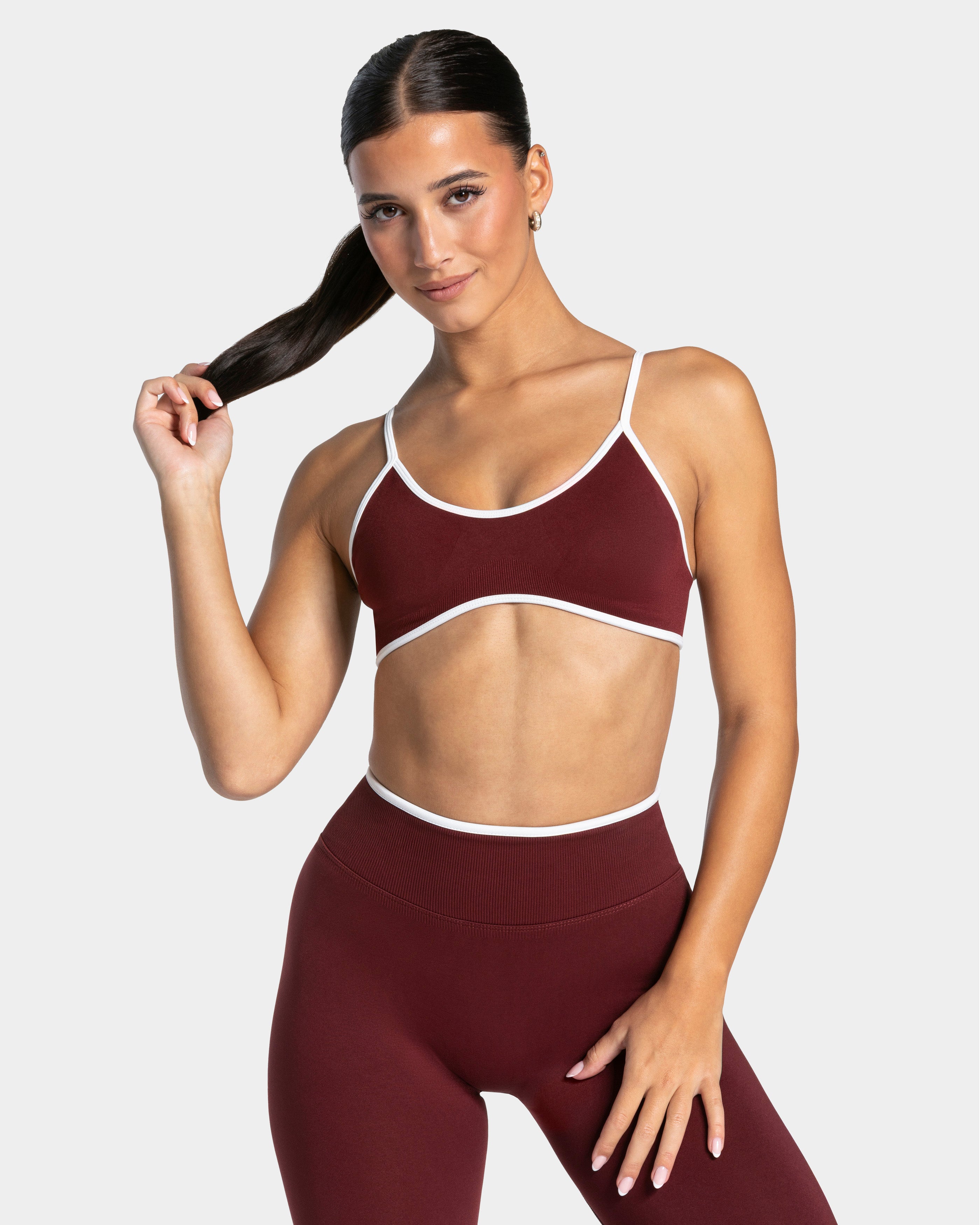 Brassière Contrastline « bordeaux »