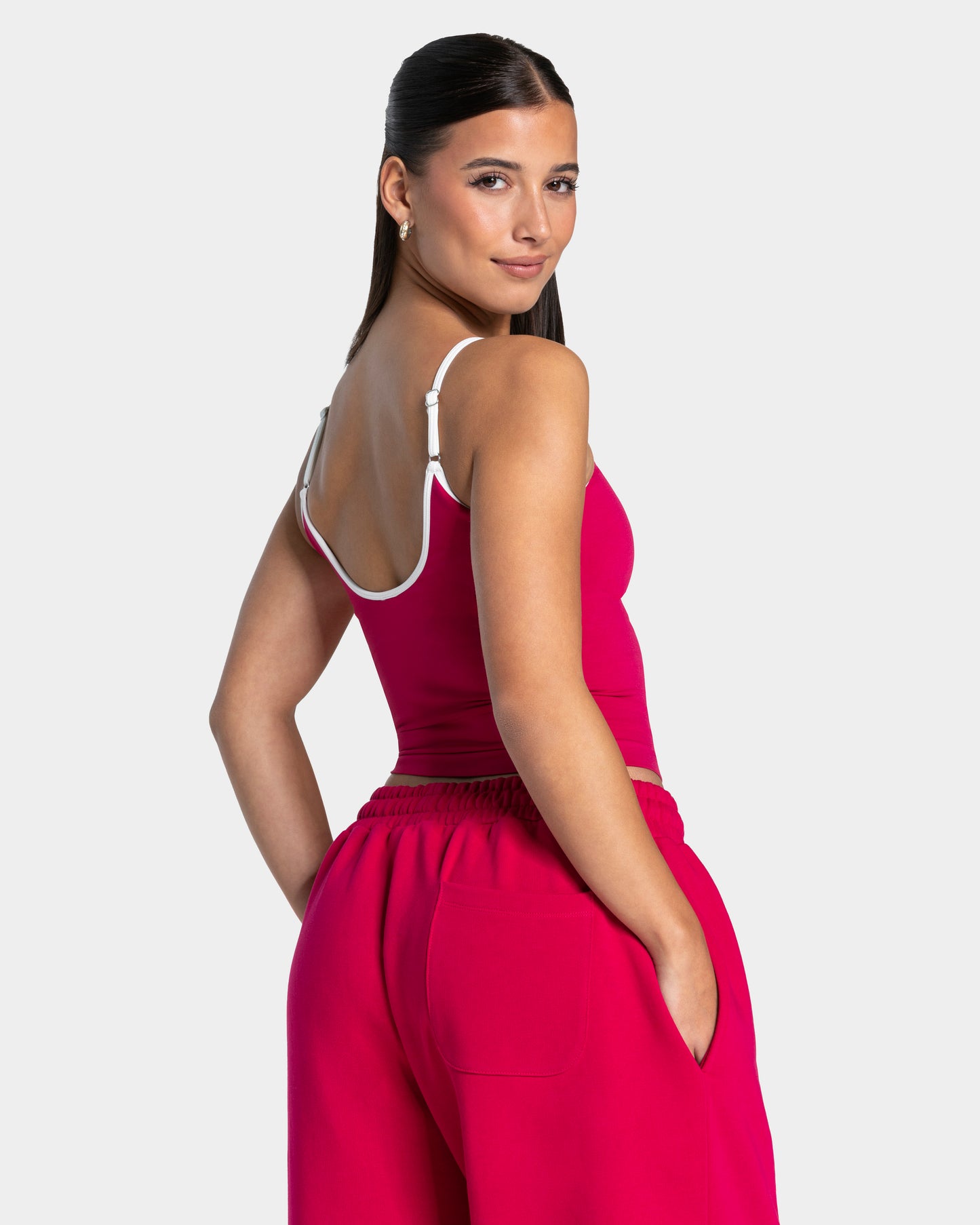 Contrastline Cami Top ‘Raspberry’