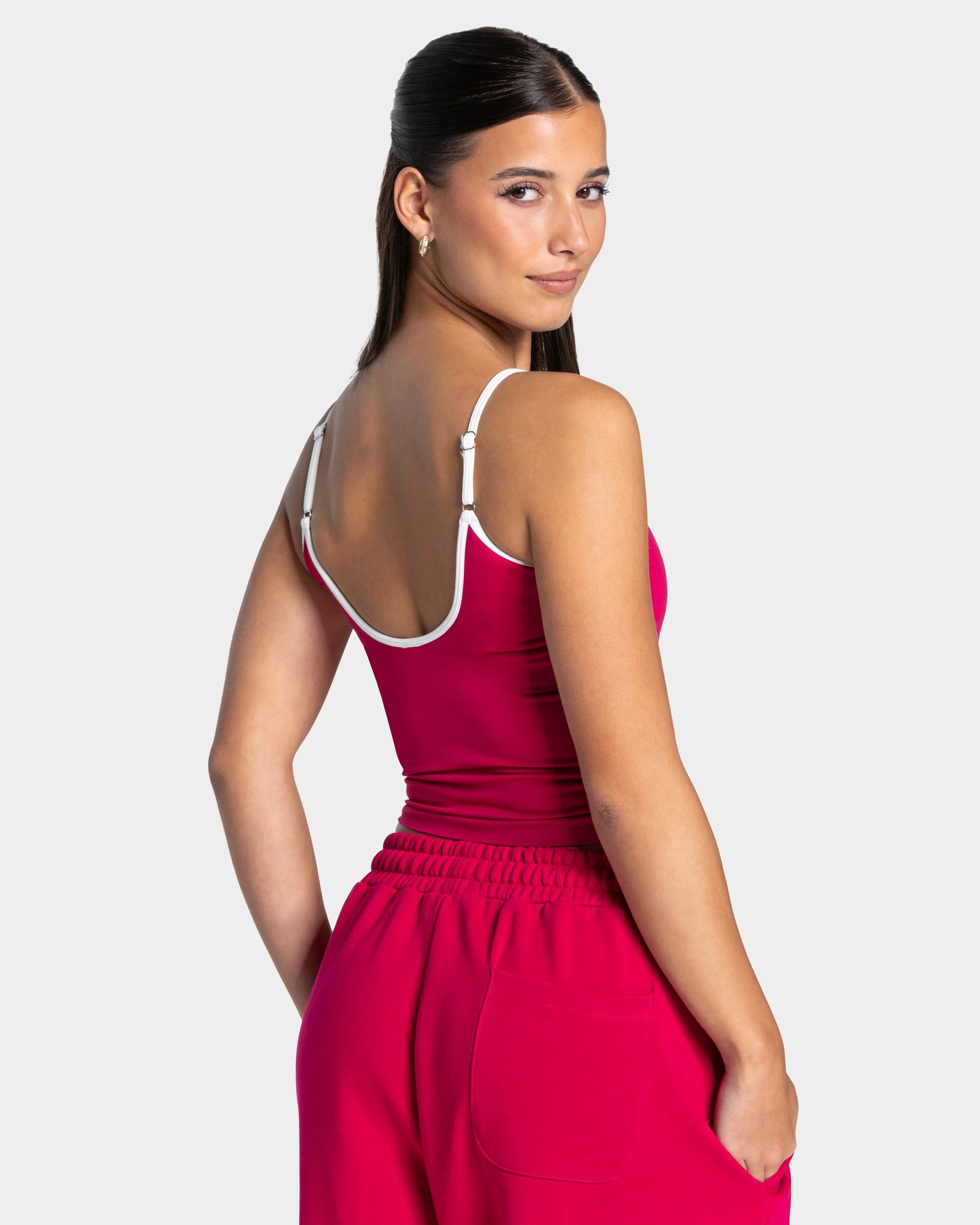 Contrastline Cami Top ‘Raspberry’