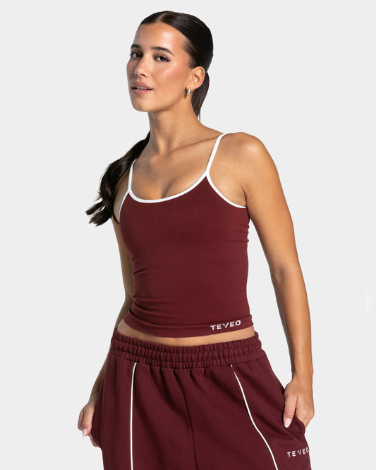 Contrastline Cami Top ‘Burgundy’