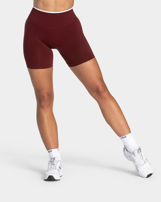 Contrastline Sculpt Scrunch Shorts ‘Burgundy’