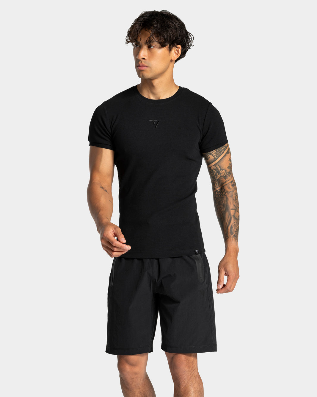 Workout Ribbed T-Shirt ‘Black’