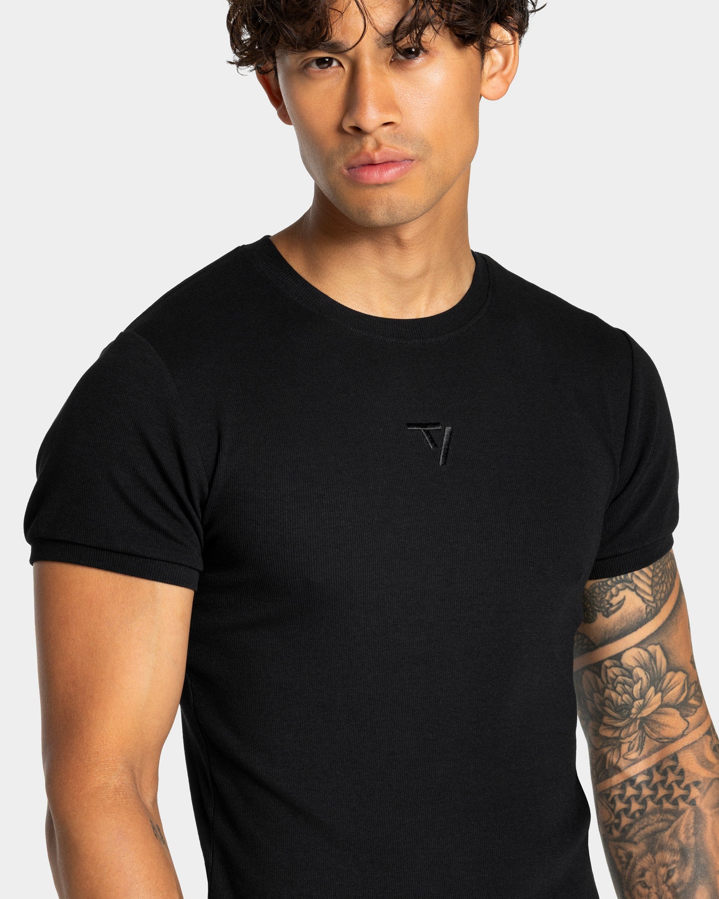 Workout Ribbed T-Shirt ‘Black’