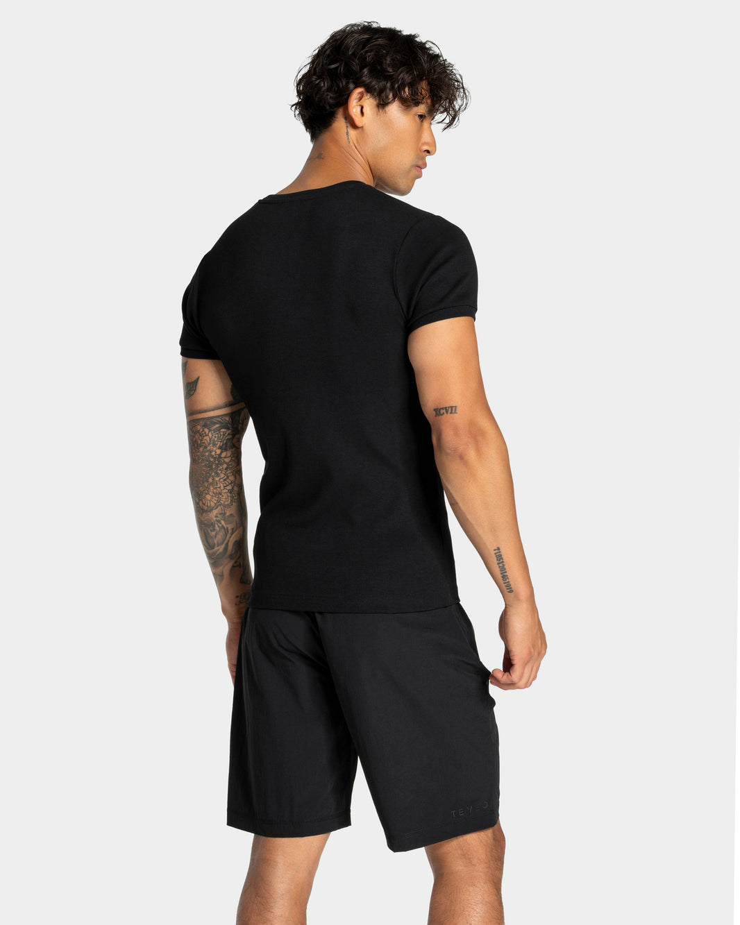 Workout Ribbed T-Shirt ‘Black’