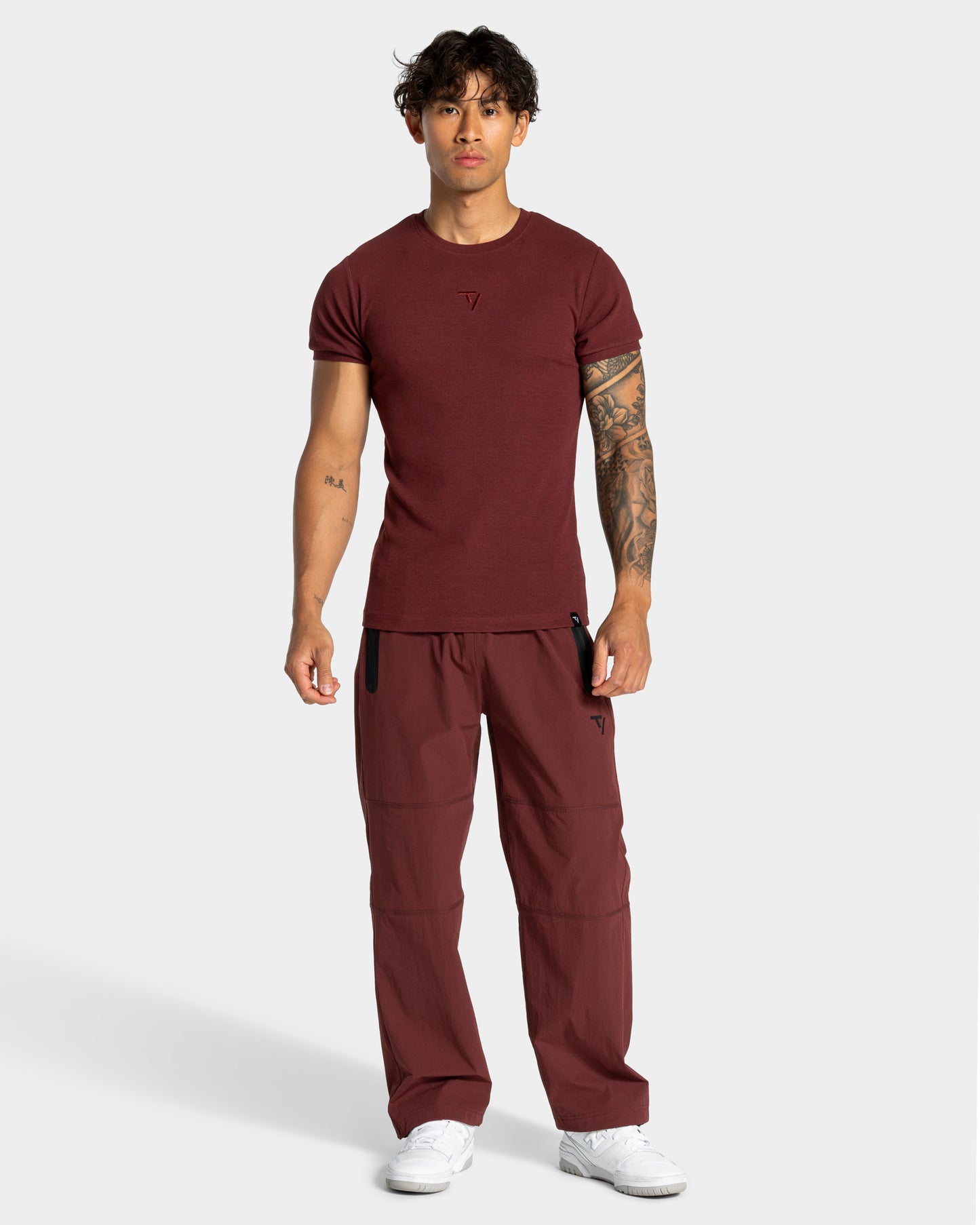 Camiseta Workout Ribbed «merlot»