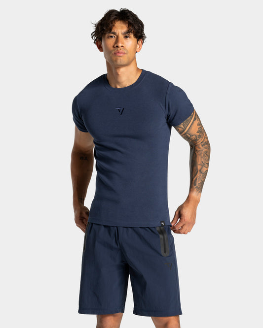 T-shirt Workout Ribbed „Midnight”