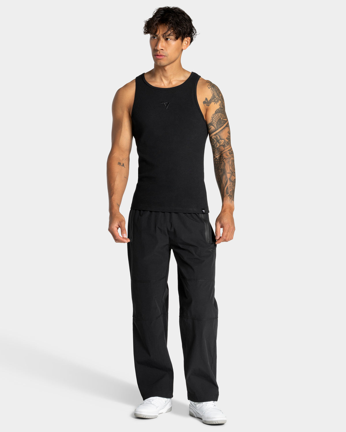 Workout Ribbed Tank Top ‘Black’