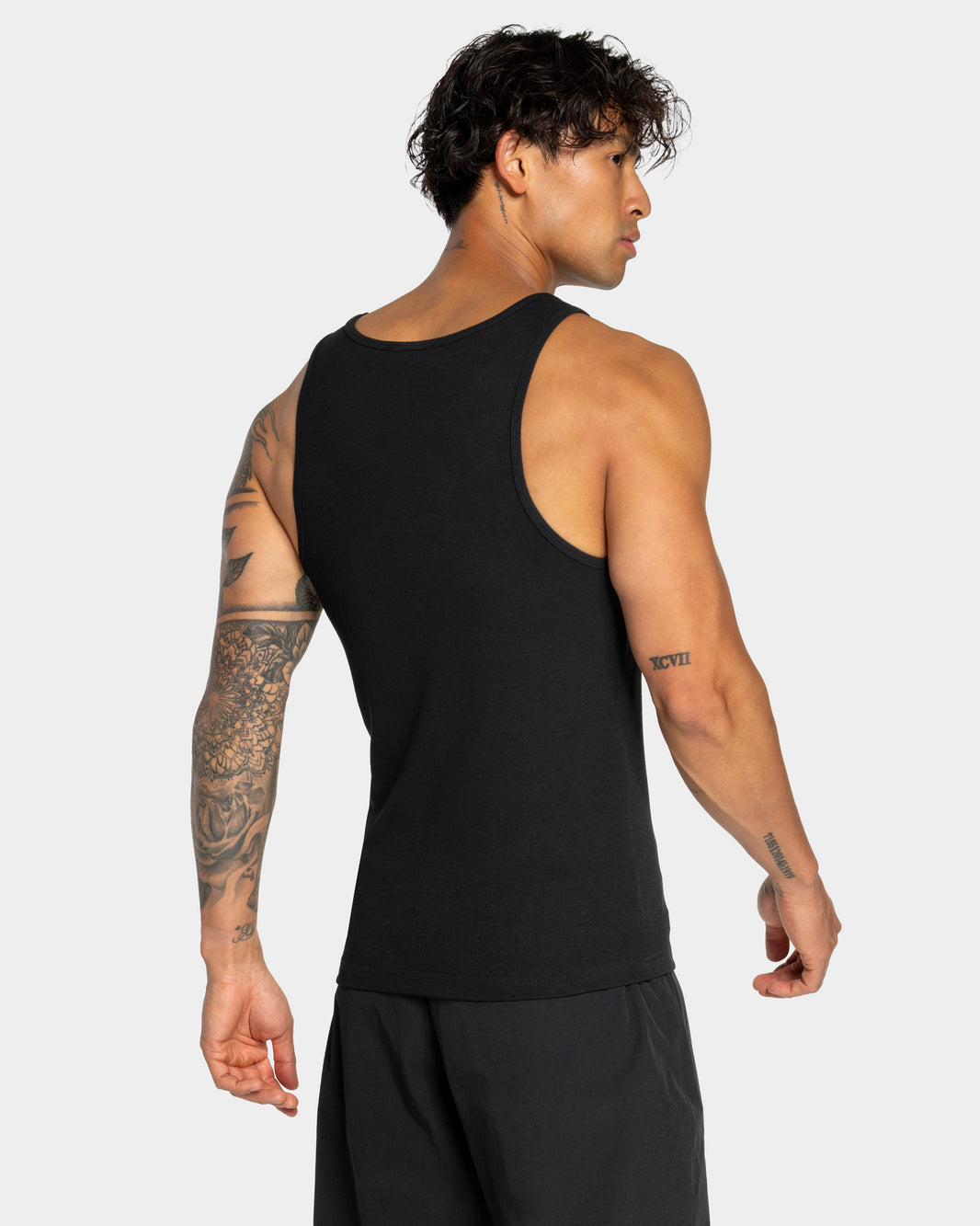 Workout Ribbed Tank Top ‘Black’