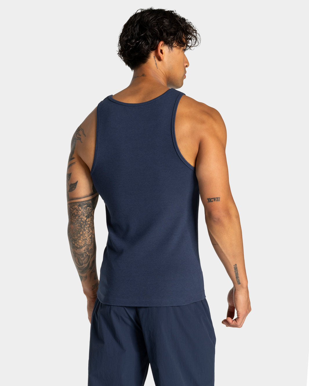 Camiseta sin mangas Workout Ribbed «Midnight»