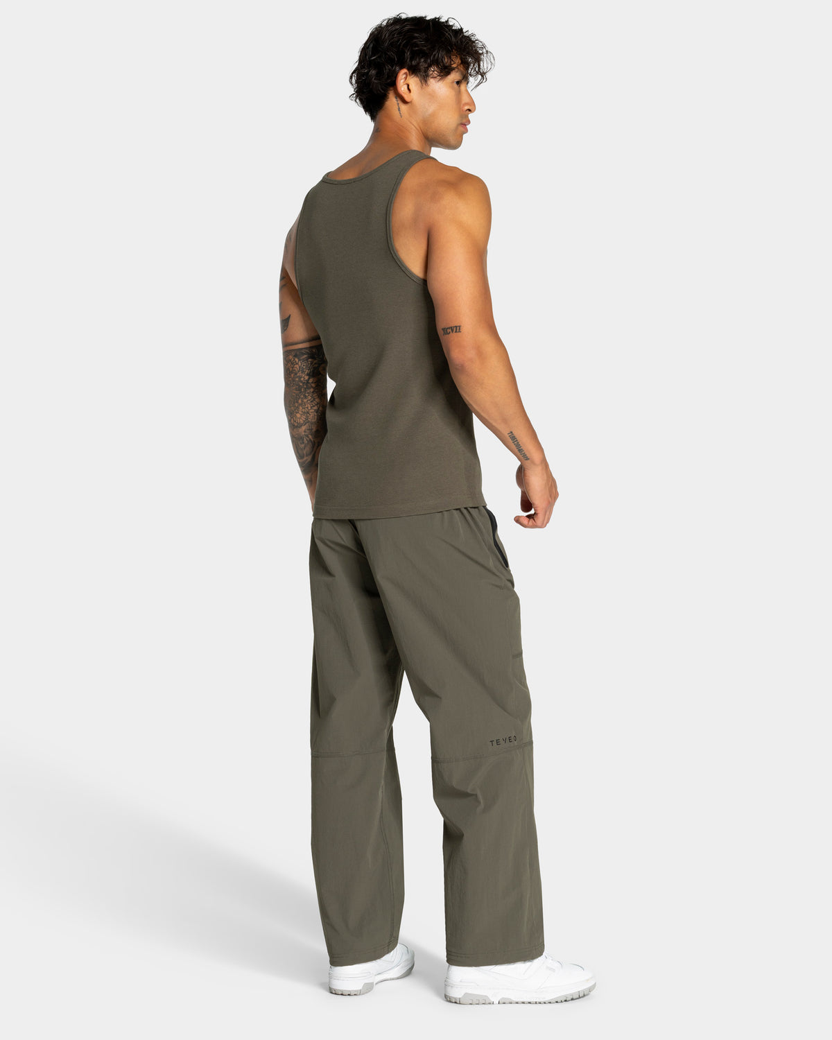 Workout Ribbed Tank Top ‘Olive’