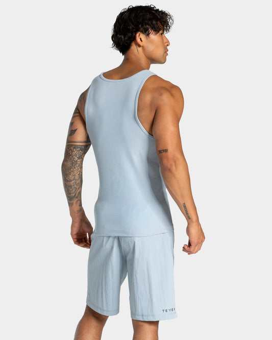 Podkoszulek Workout Ribbed „Stalowoniebieski”