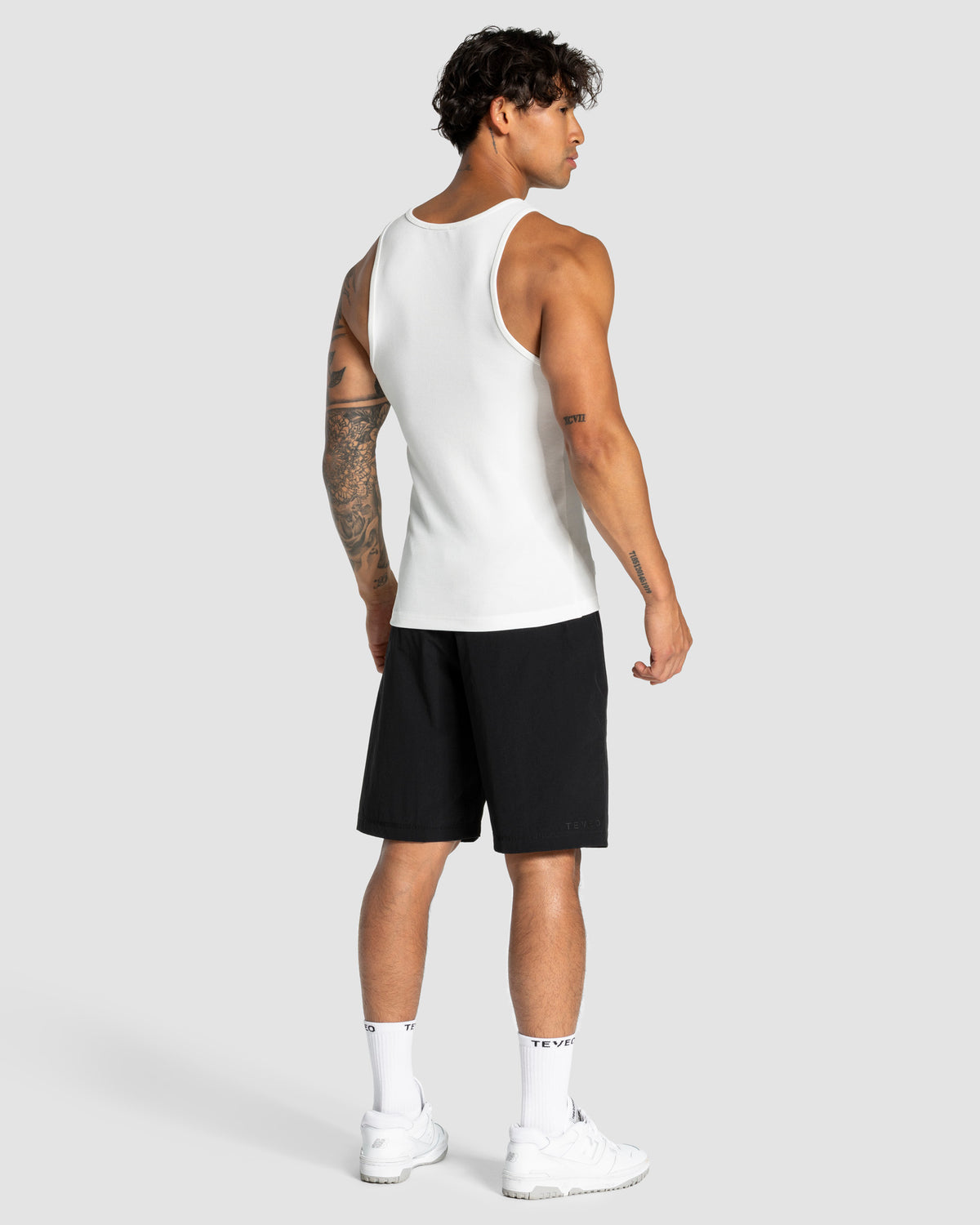Workout Ribbed Tank Top ‘White’