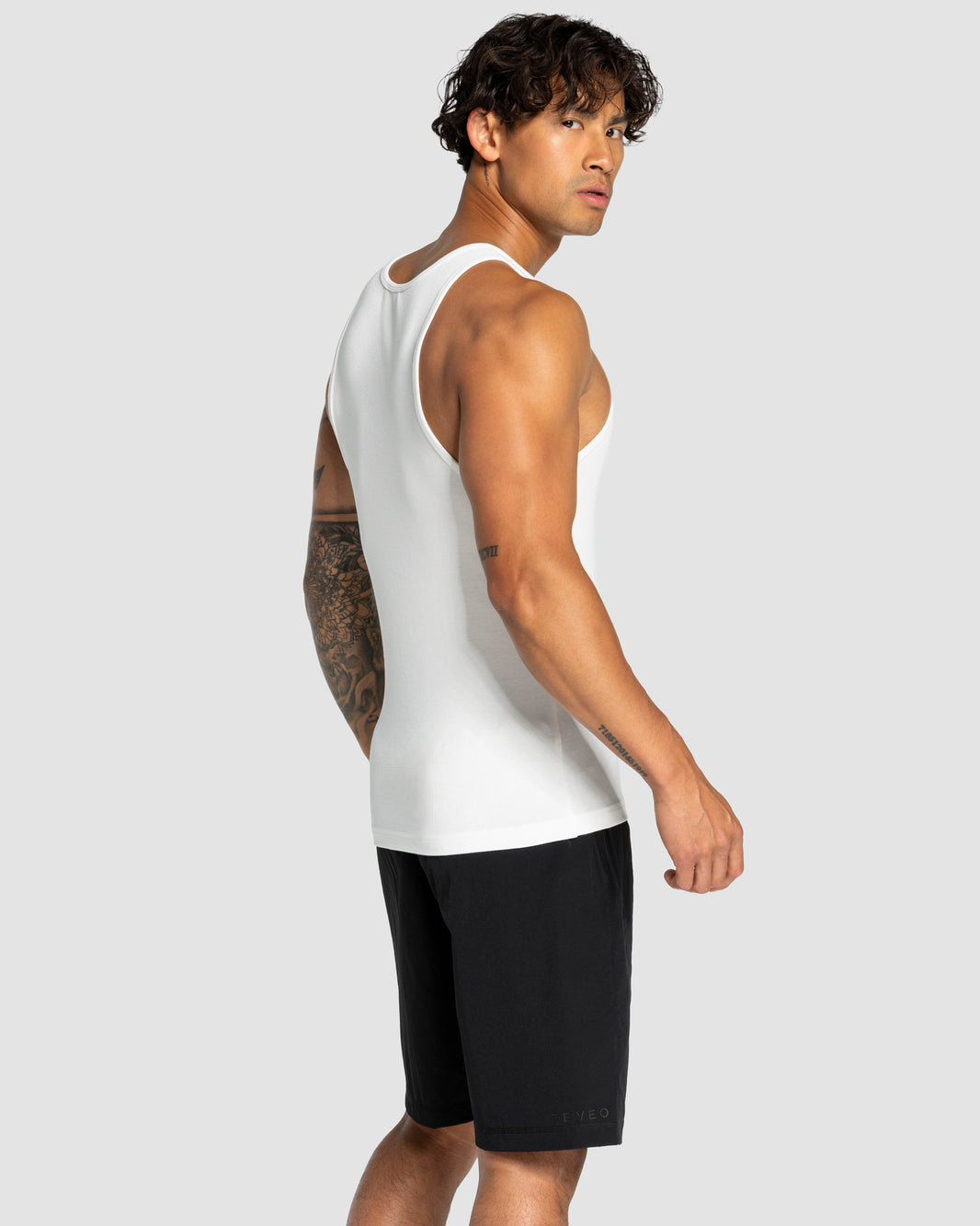 Canotta Workout Ribbed “Bianco"