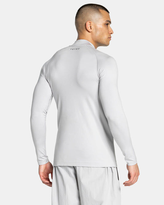 Workout Seamless Half Zip Longsleeve ‘Light Grey’