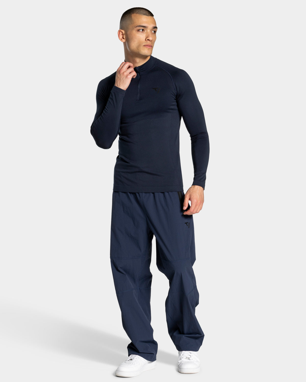 Workout Seamless Half Zip Longsleeve "Midnight"