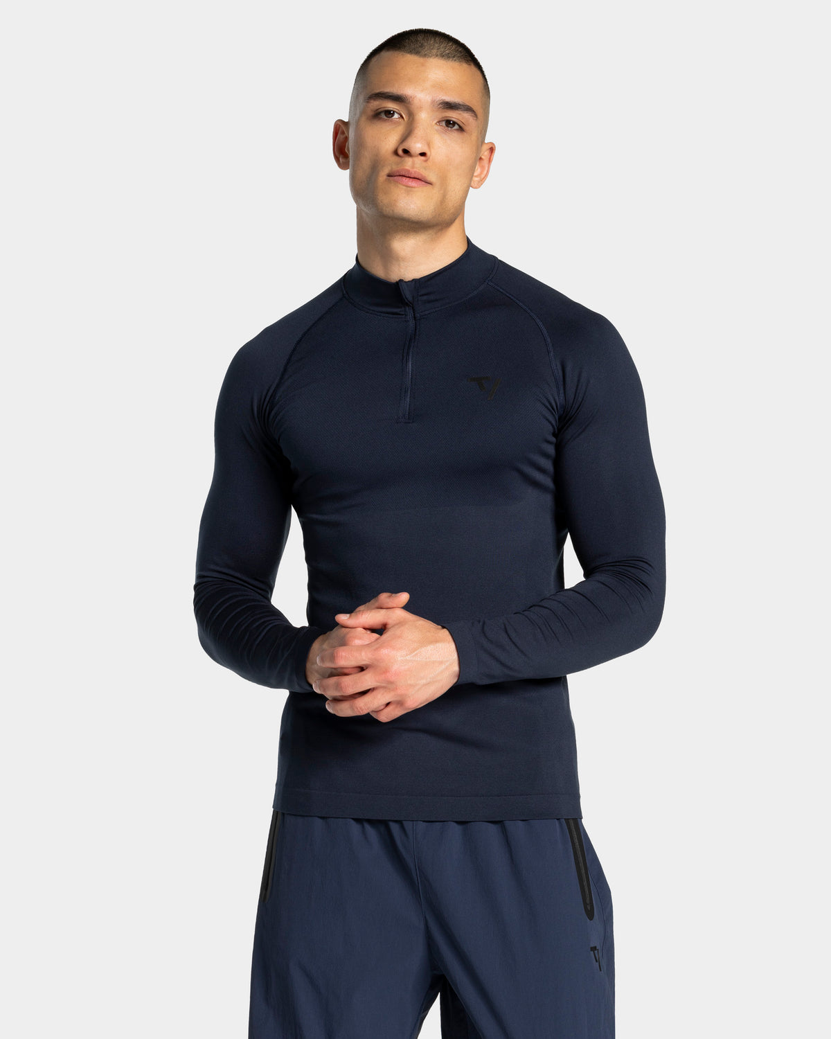 Workout Seamless Half Zip Longsleeve "Midnight"