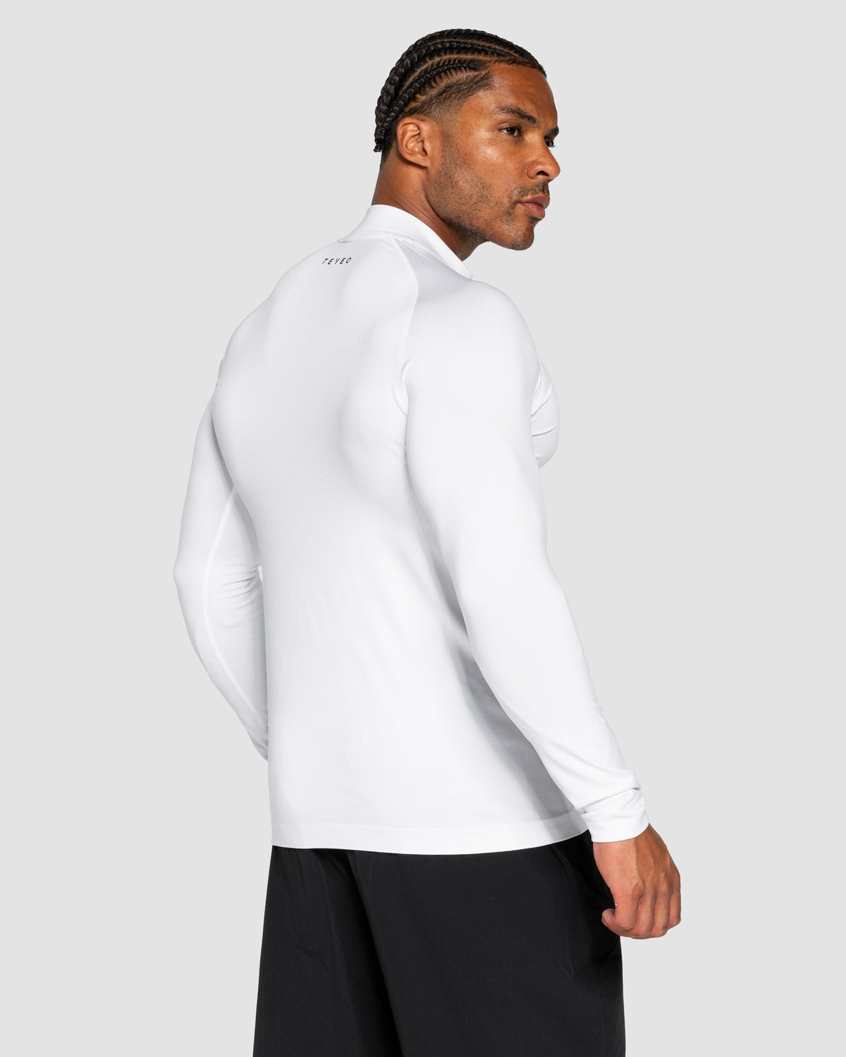 Workout Seamless Half Zip Longsleeve "Weiß"