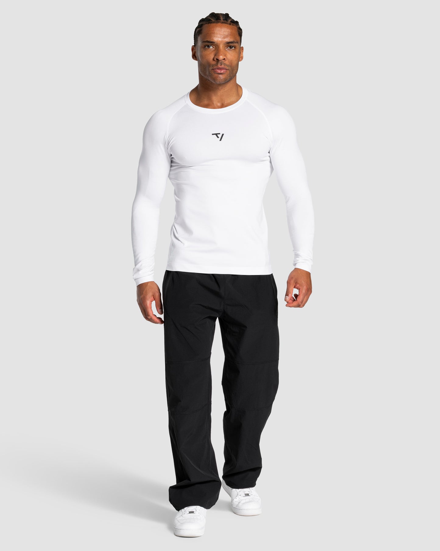 Koszulka z długim rękawem Workout Seamless „Biały”