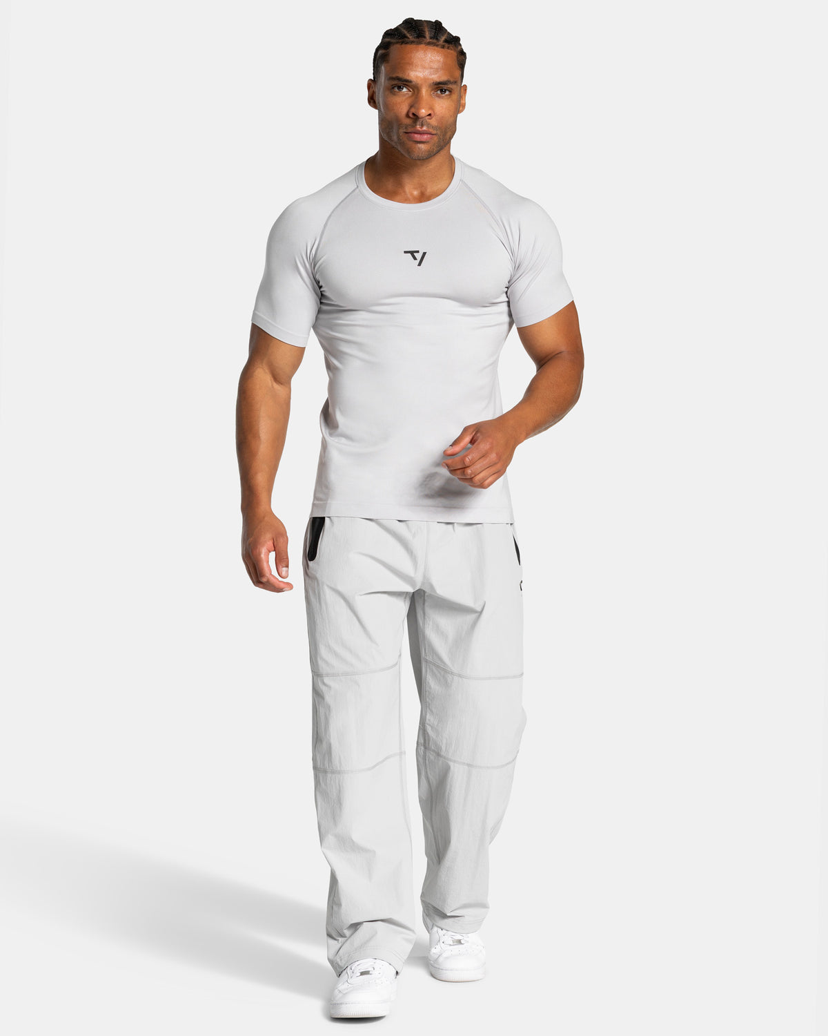Workout Seamless T-Shirt ‘Light Grey’
