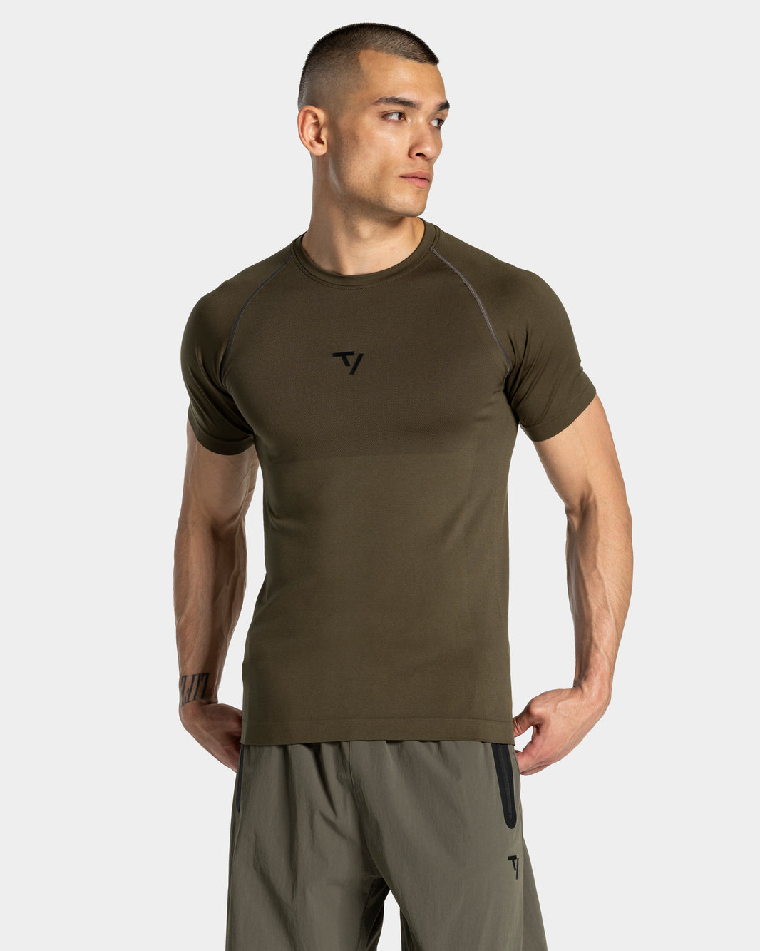 Workout Seamless T-Shirt ‘Olive’