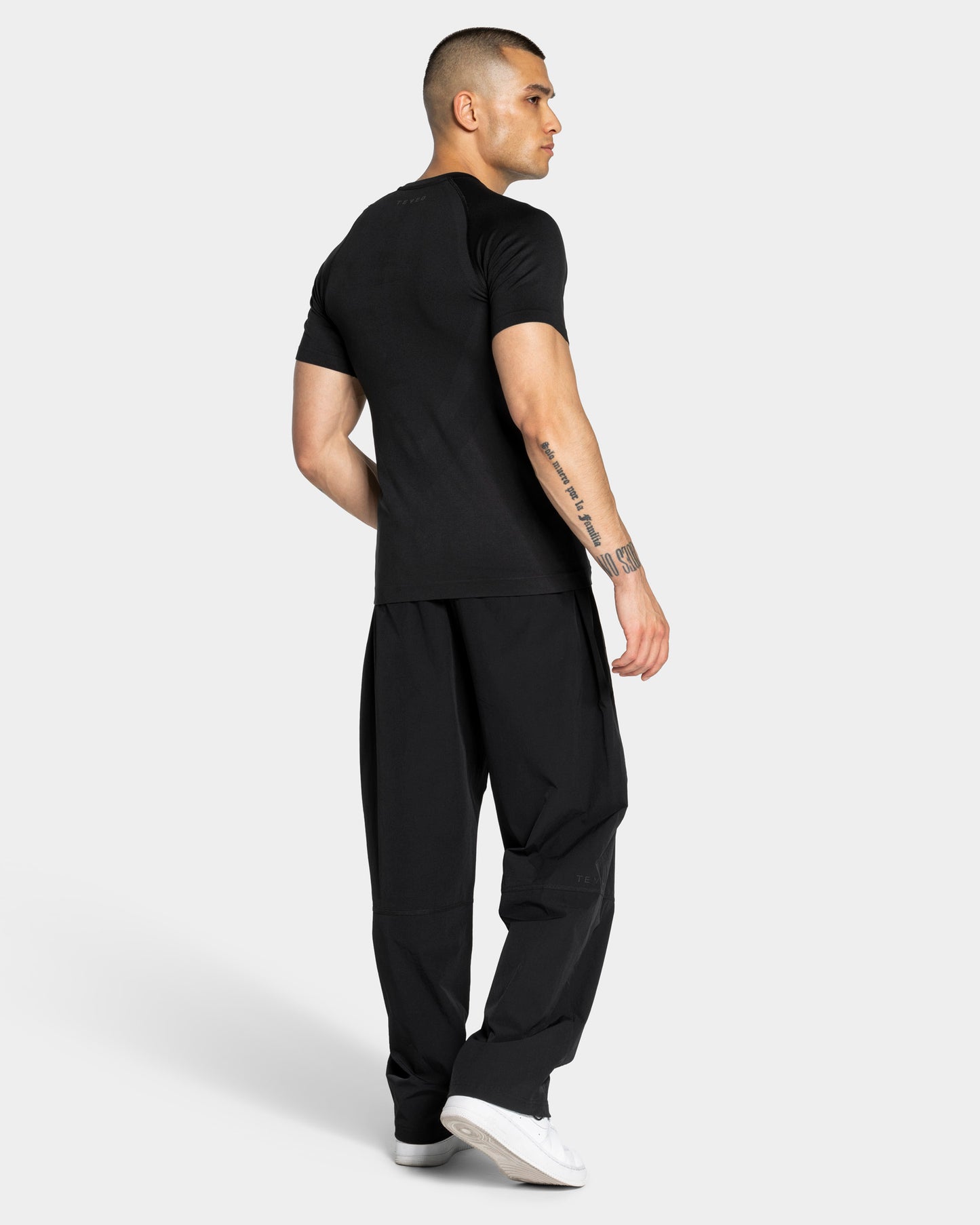 T-shirt Workout Seamless „Czarny – antracyt”