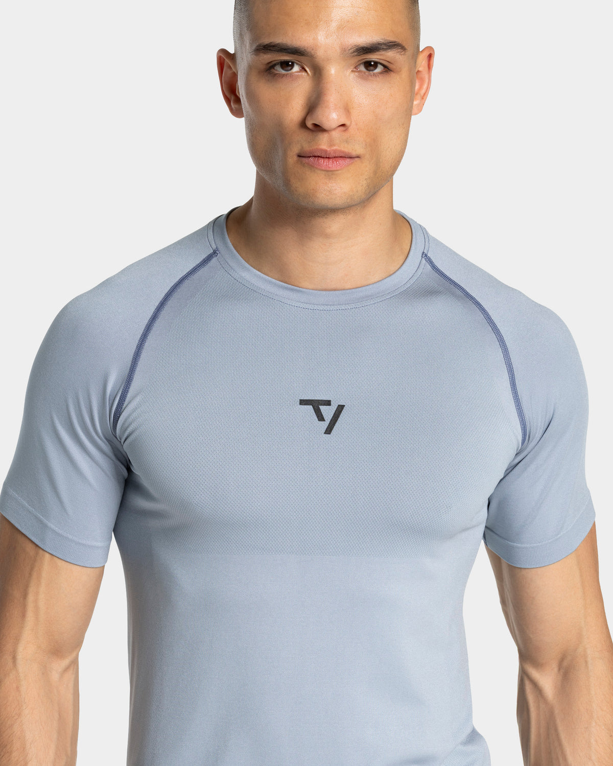 Workout Seamless T-Shirt ‘Steel Blue’