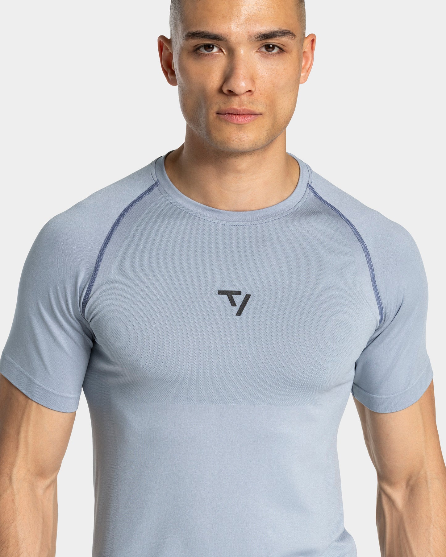 Workout Seamless T-Shirt ‘Steel Blue’