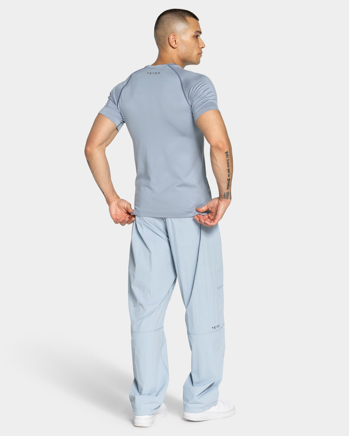 Workout Seamless T-Shirt ‘Steel Blue’