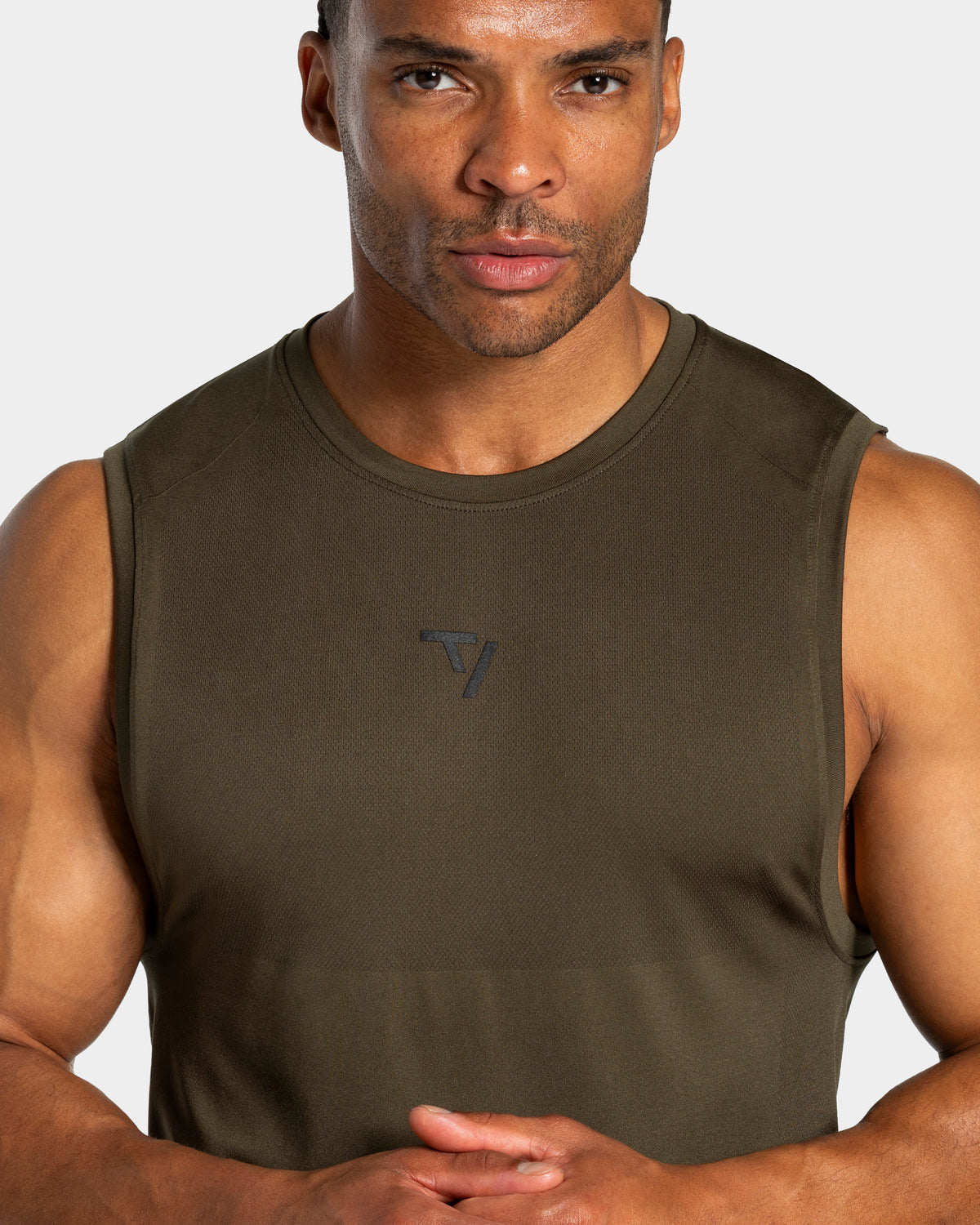 Workout Seamless Tank Top ‘Olive’