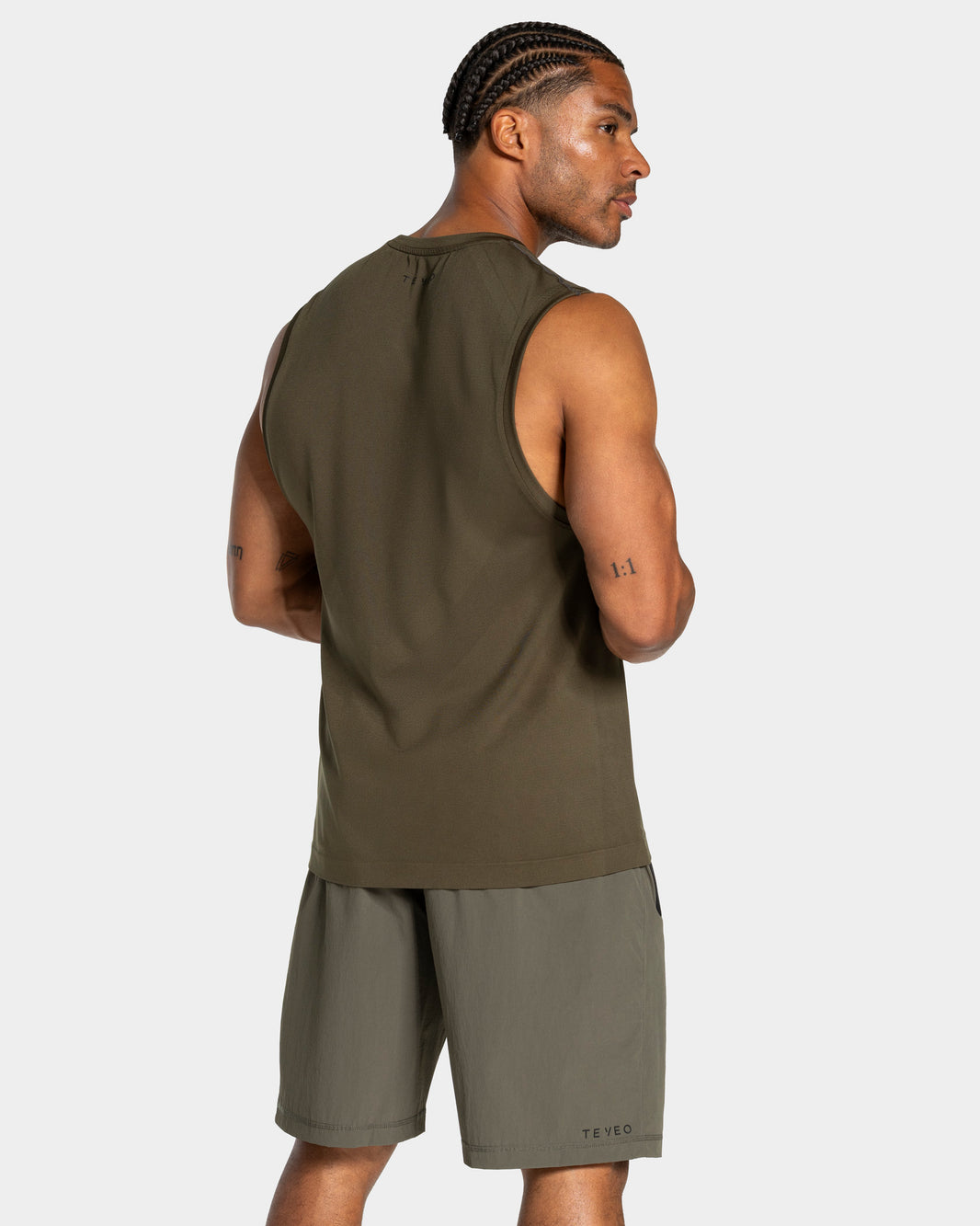 Workout Seamless Tank Top ‘Olive’