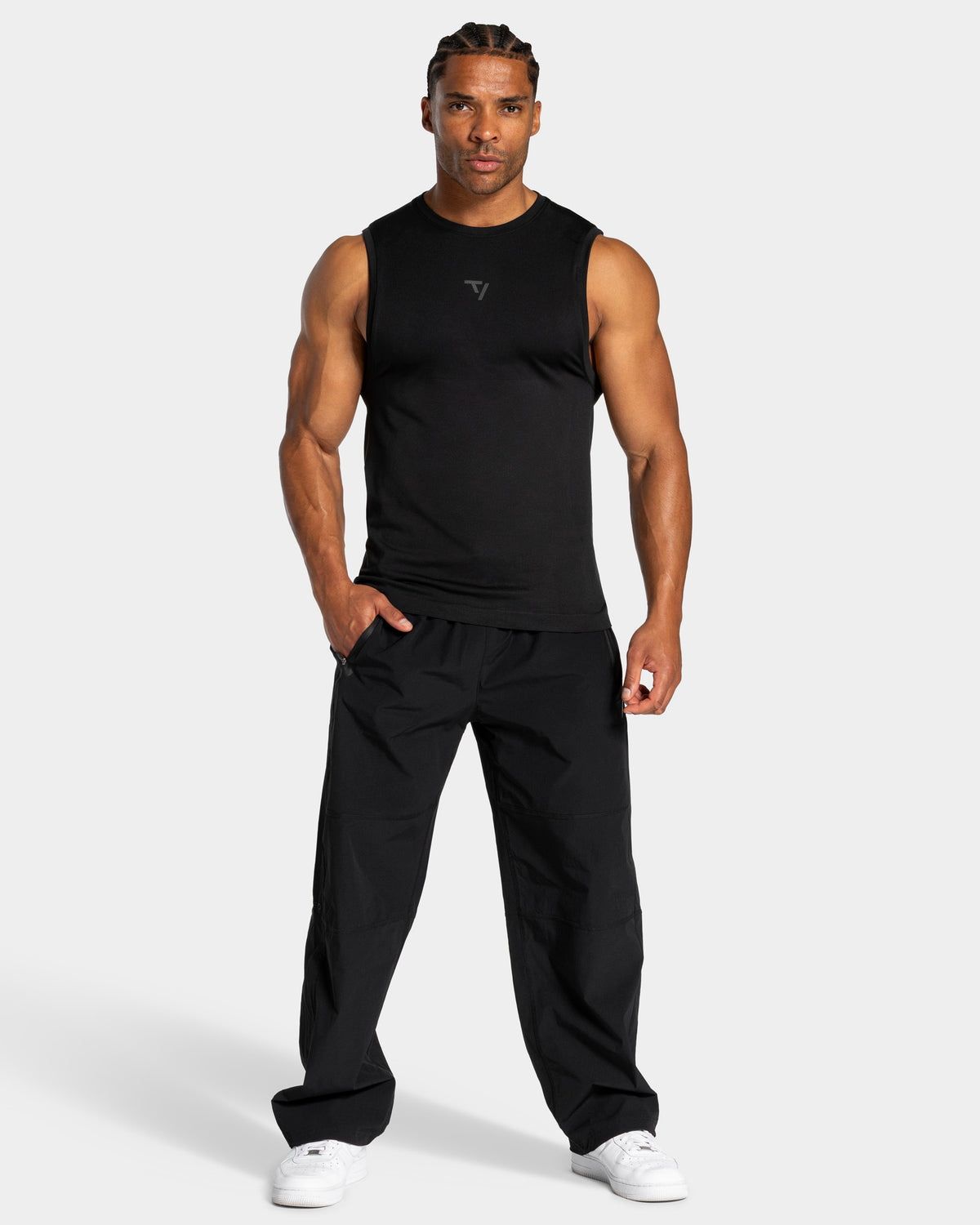 Workout Seamless Tank Top ‘Black - Anthracite’