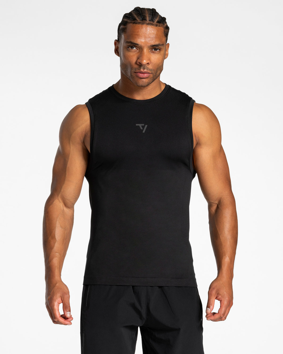 Workout Seamless Tank Top ‘Black - Anthracite’