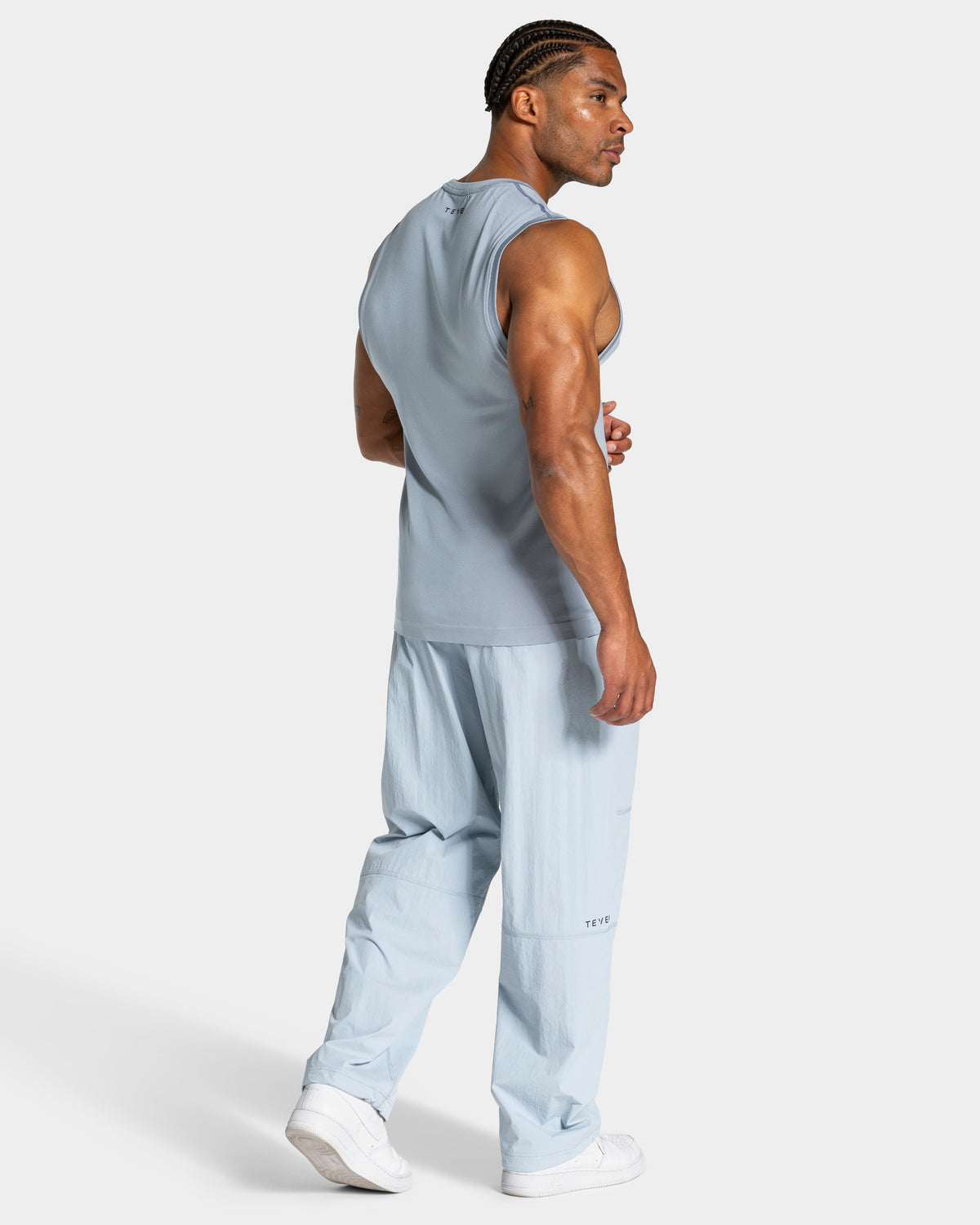 Workout Seamless Tank Top ‘Steel Blue’