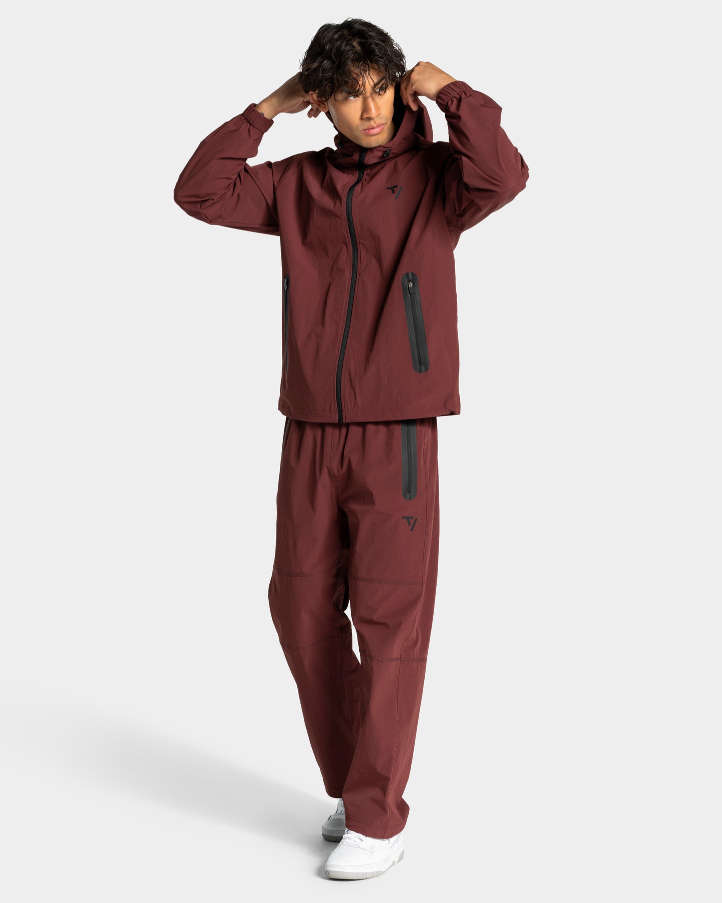 Veste de sport zippée Workout « merlot »