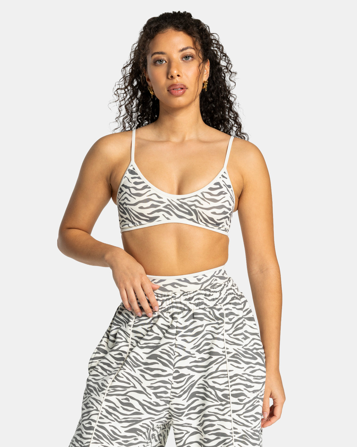 Contrastline Bra ‘Zebra Off-White’
