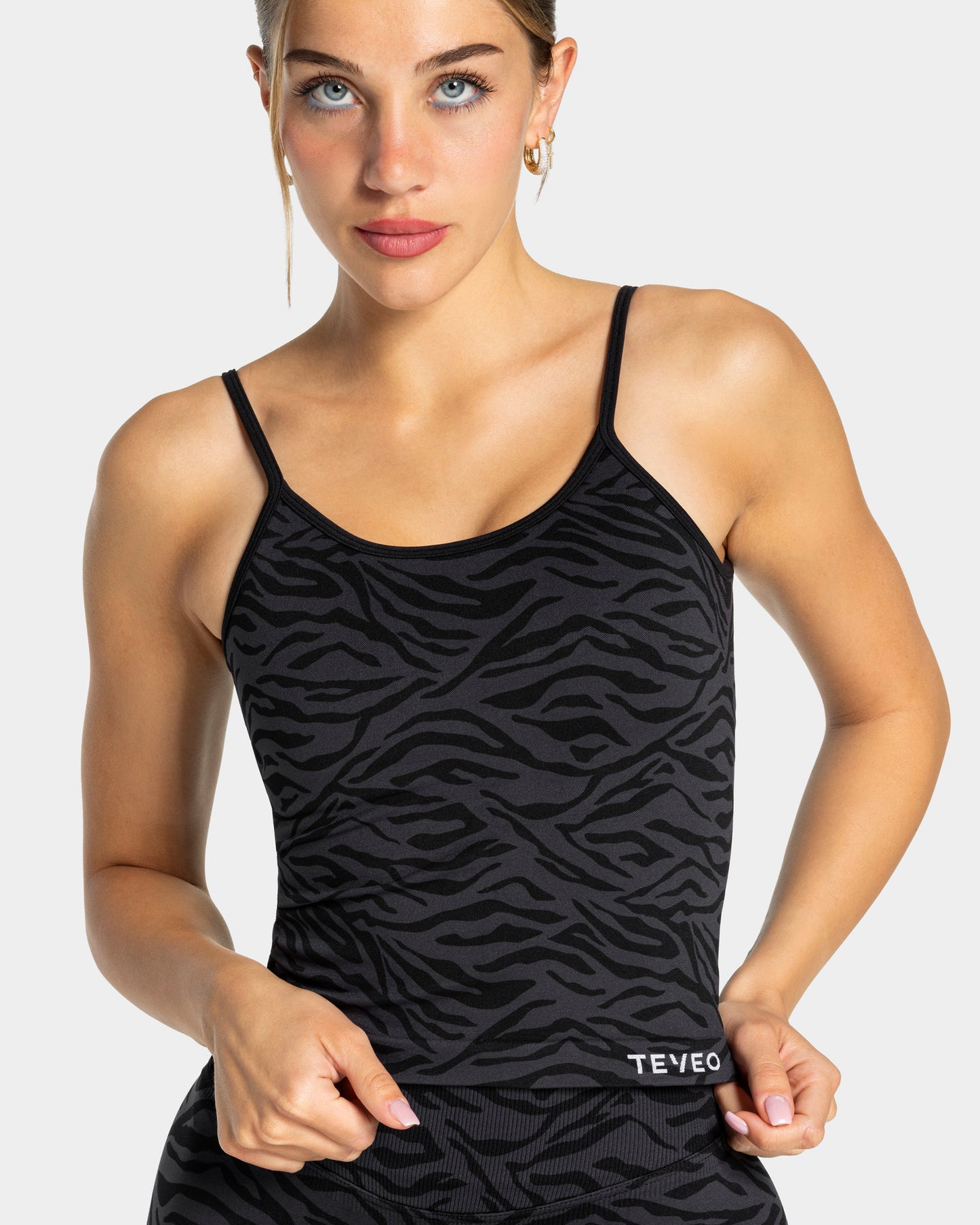 Contrastline Cami Top ‘Zebra Black’