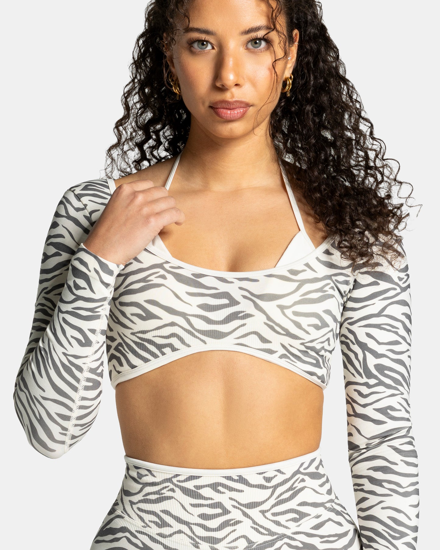 Contrastline Longsleeve ‘Zebra Off-White’