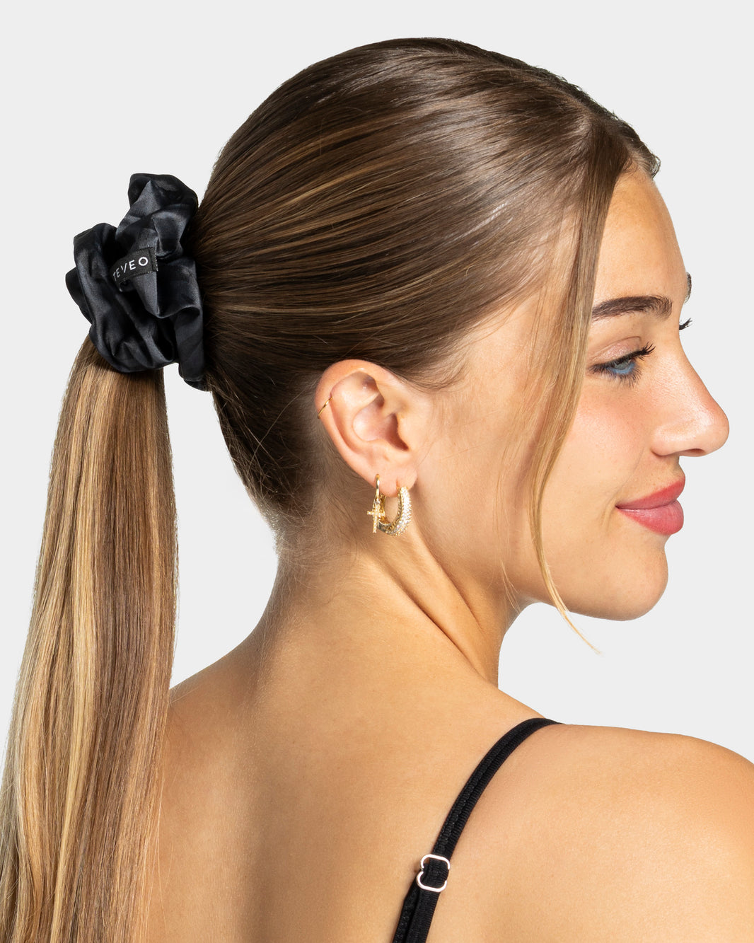 Contrastline Scrunchies (2-Pack) ‘Zebra - Black’
