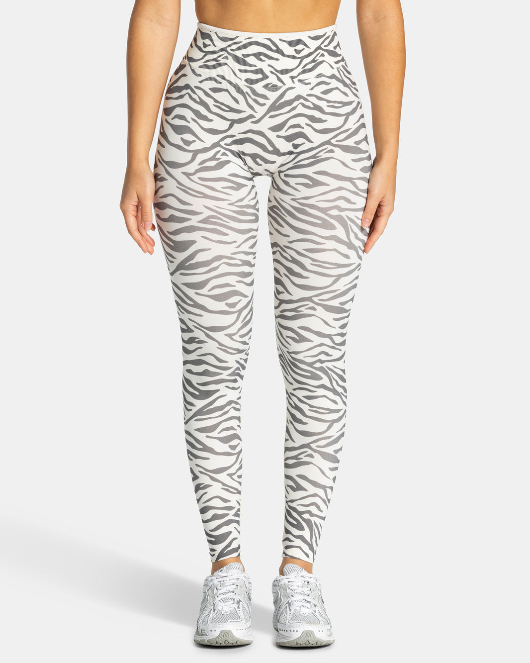 Leggings Sculpt Scrunch Contrastline «cebra en blanco roto»