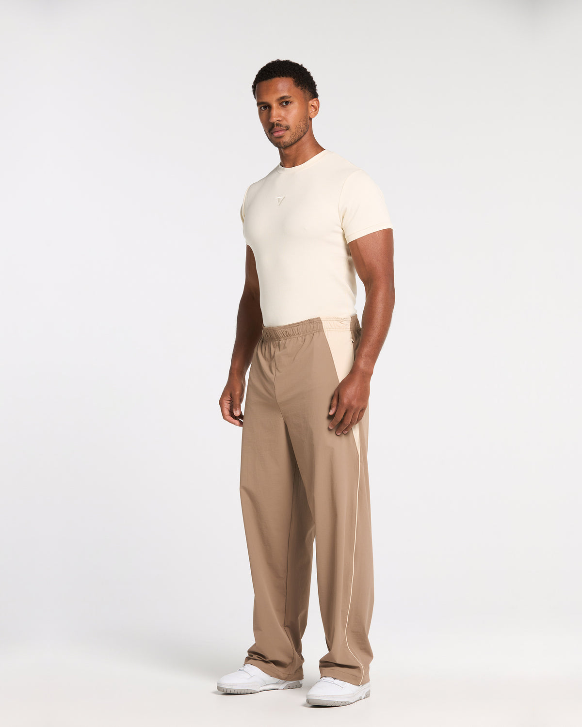 Workout Ribbed T-Shirt ‘Off White’