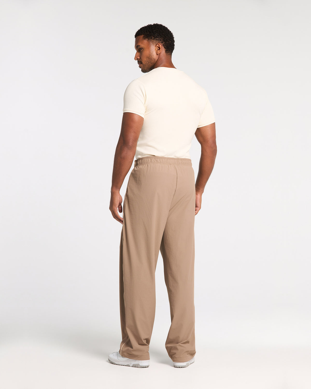 Workout Ribbed T-Shirt ‘Off White’
