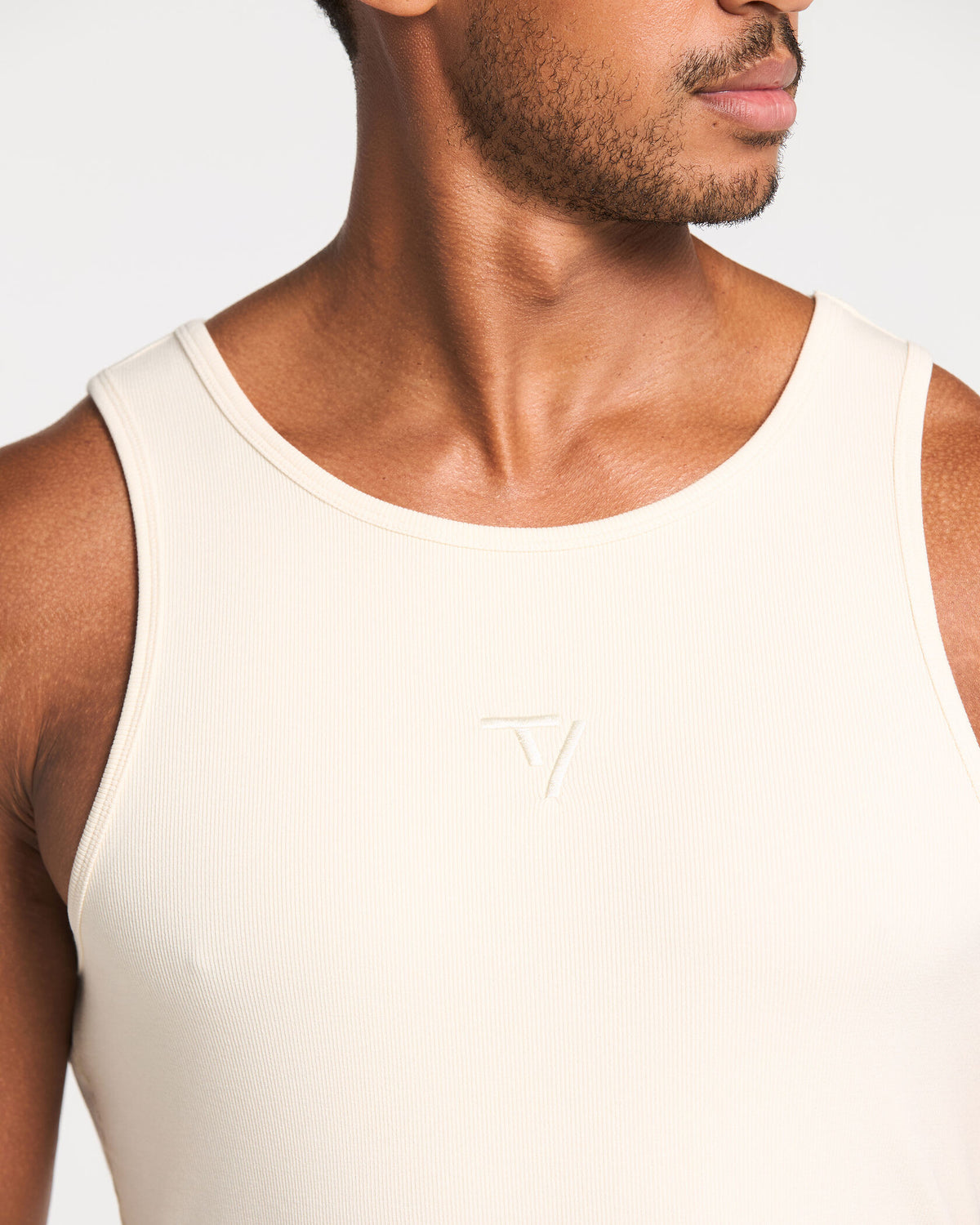 Canotta Workout Ribbed “Off White”