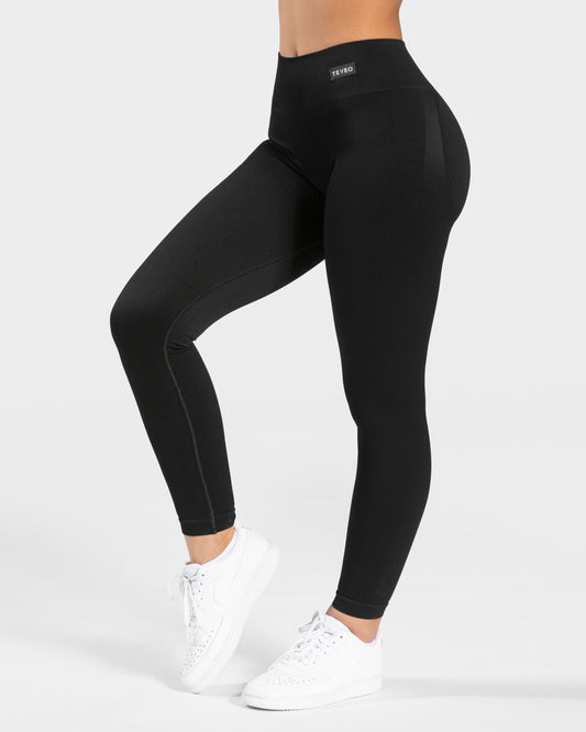 Elegant Scrunch Leggings “Nero"