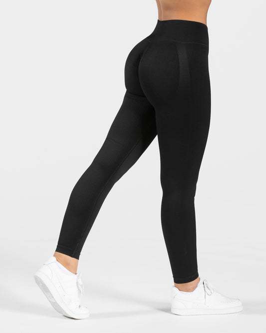 Elegant Scrunch Leggings “Nero"
