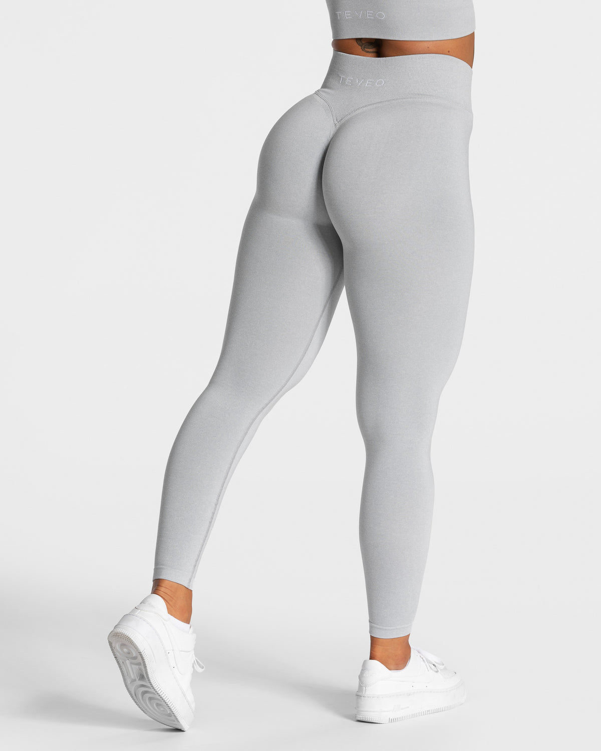 Statement Scrunch Leggings ‘Light Grey’