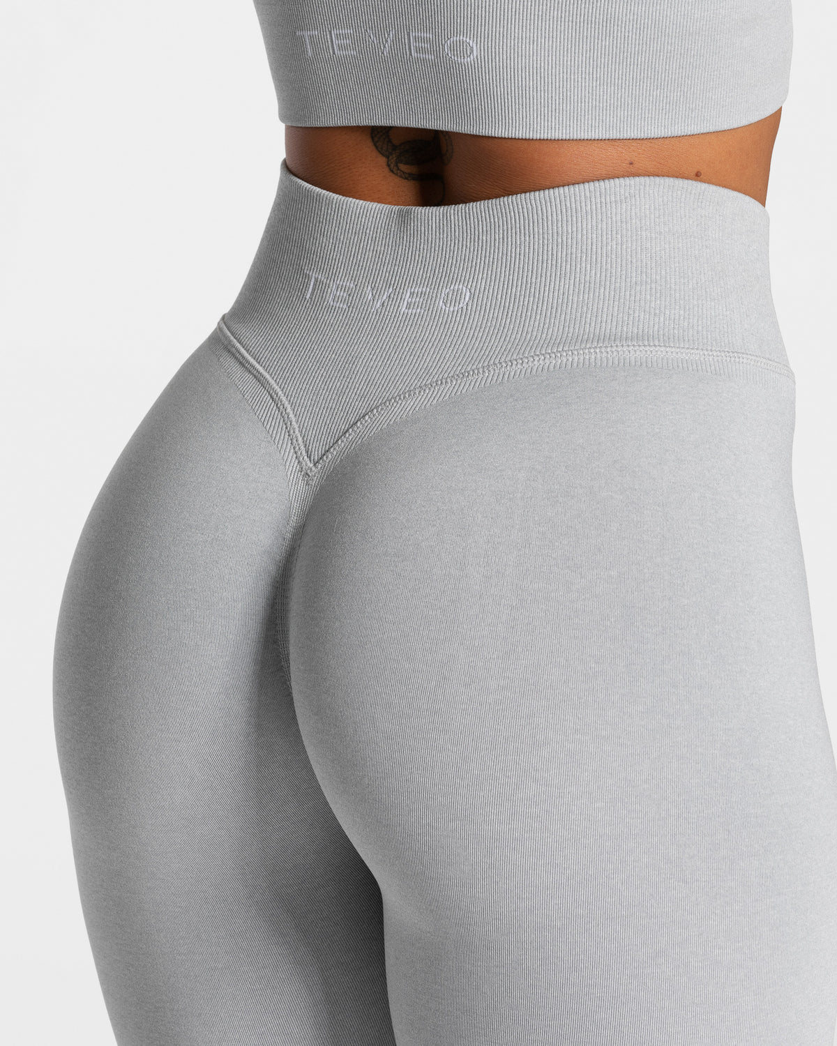 Statement Scrunch Leggings ‘Light Grey’