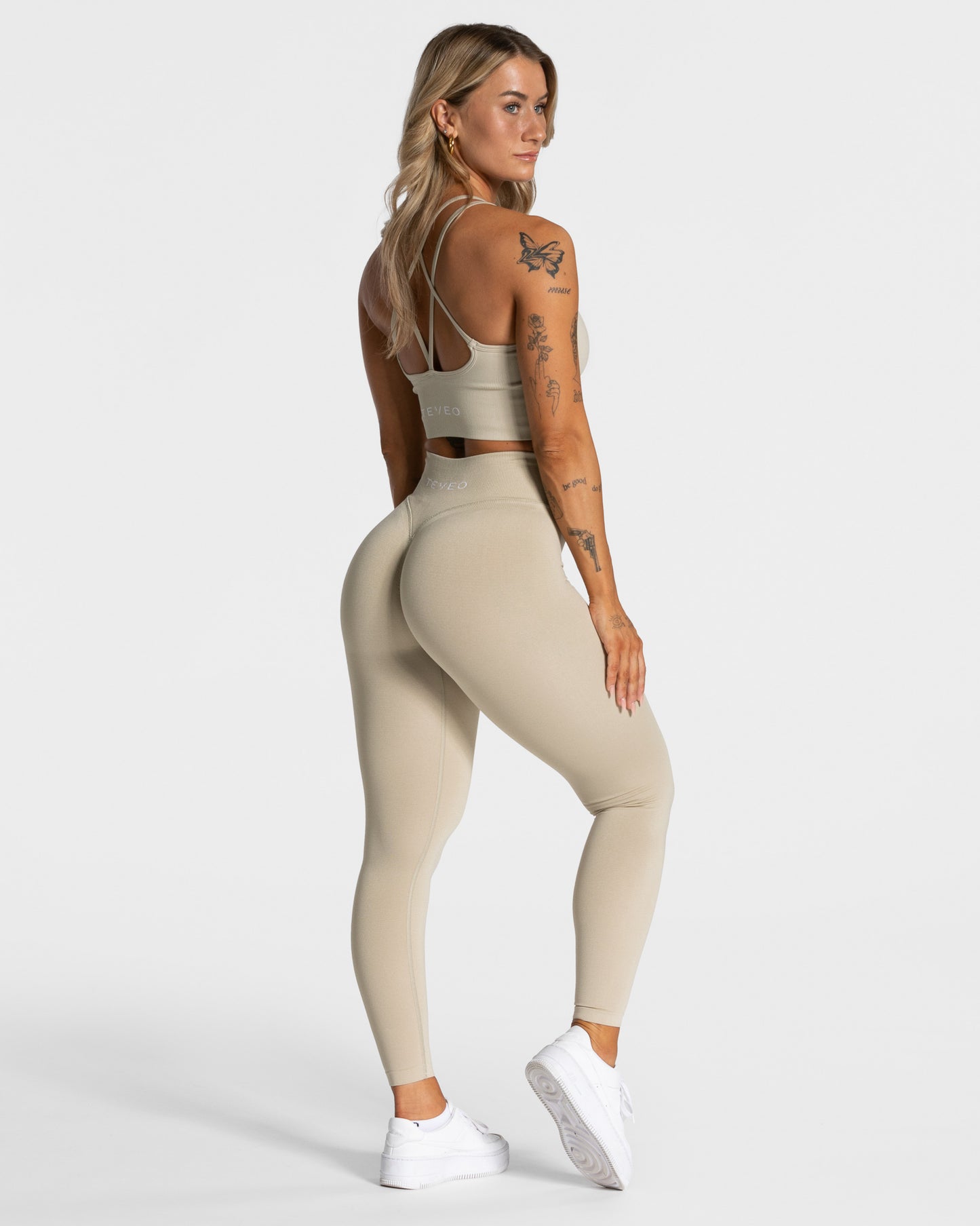 Statement Scrunch Leggings ‘Sand’